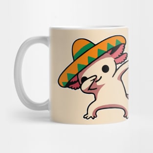 Cute Dabbing Axolotl Cinco De Mayo Mug